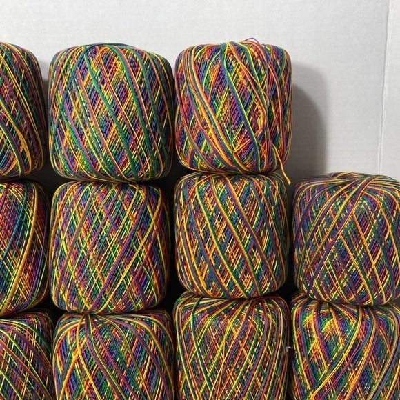 18 Spools Aunt Lydia's Crochet Thread Mexicana Rainbow - Picture 3 of 13